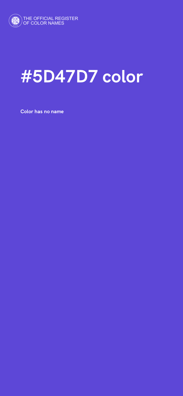 #5D47D7 color image
