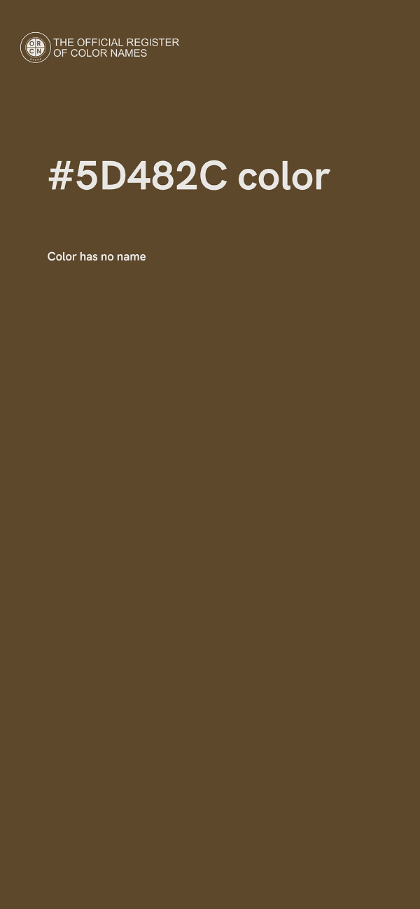 #5D482C color image