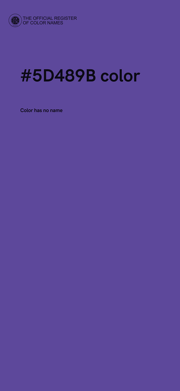 #5D489B color image