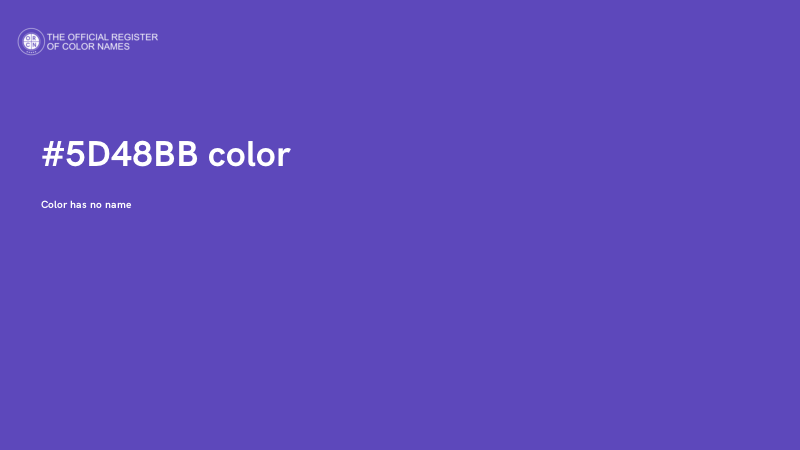 #5D48BB color image