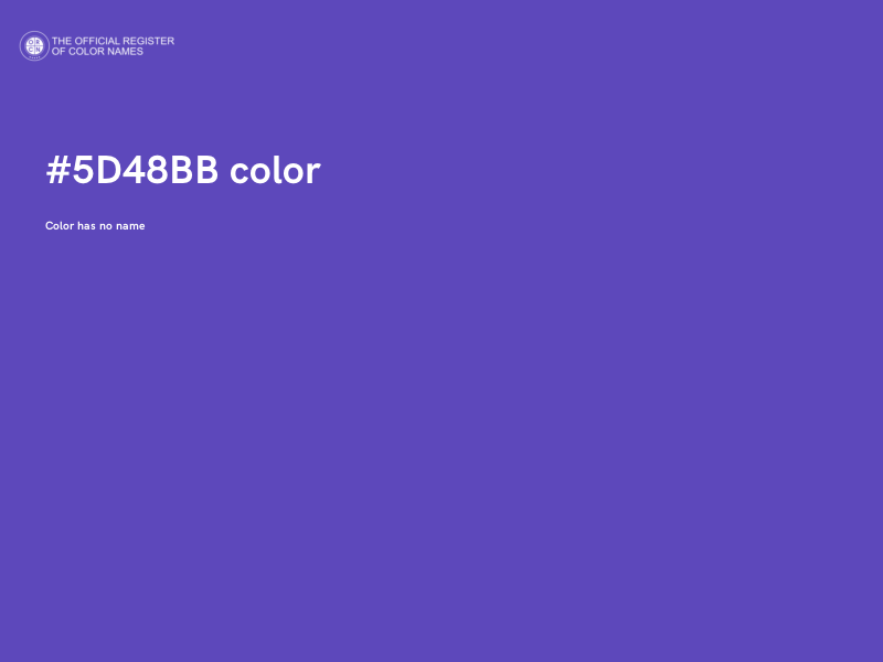 #5D48BB color image