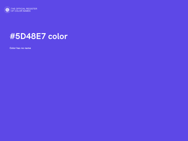 #5D48E7 color image