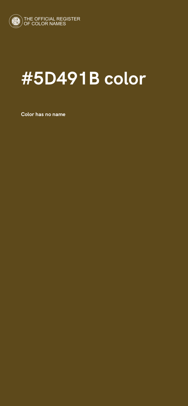 #5D491B color image