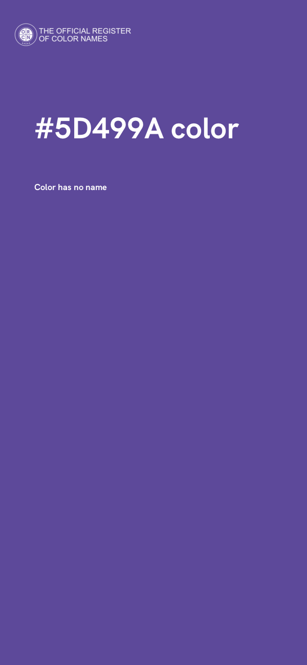 #5D499A color image