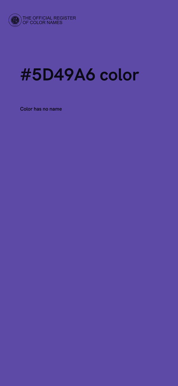 #5D49A6 color image