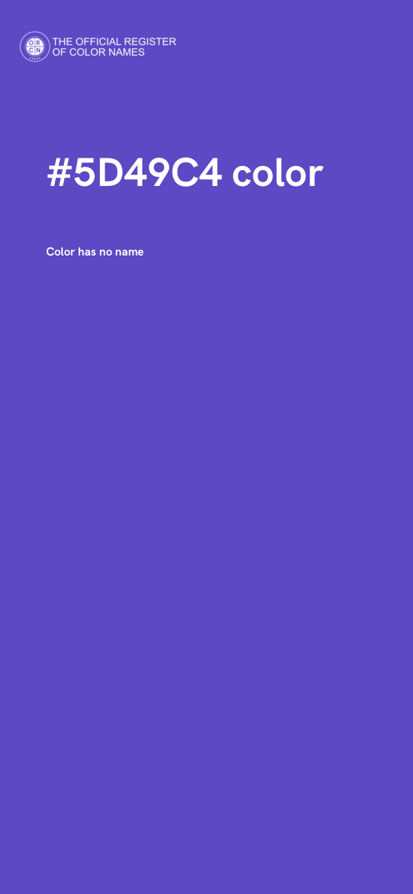 #5D49C4 color image