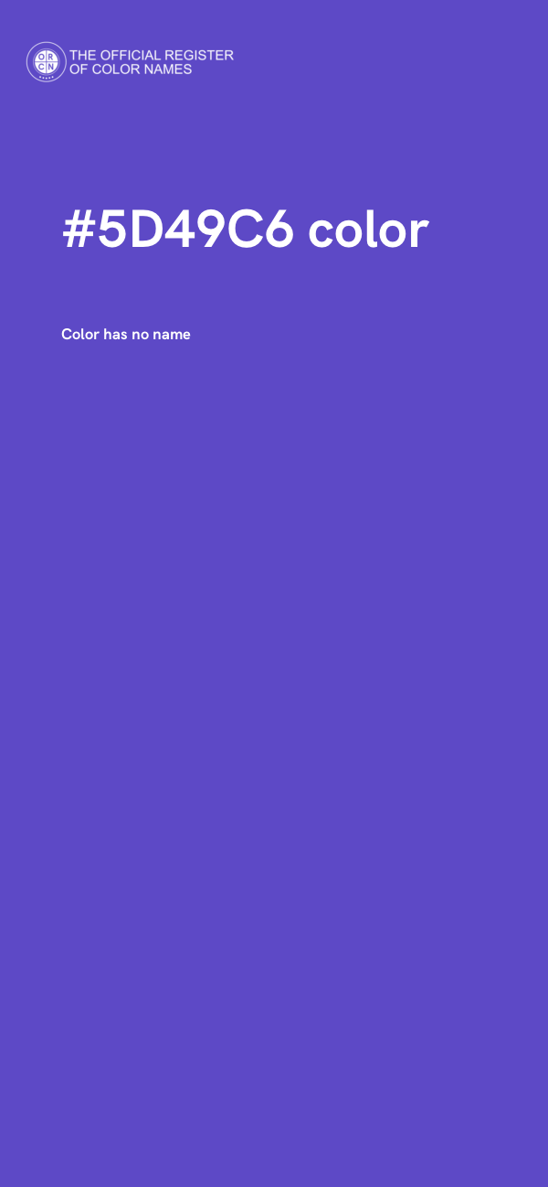 #5D49C6 color image