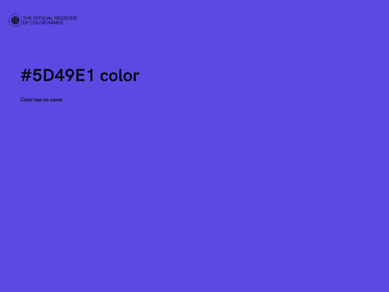 #5D49E1 color image