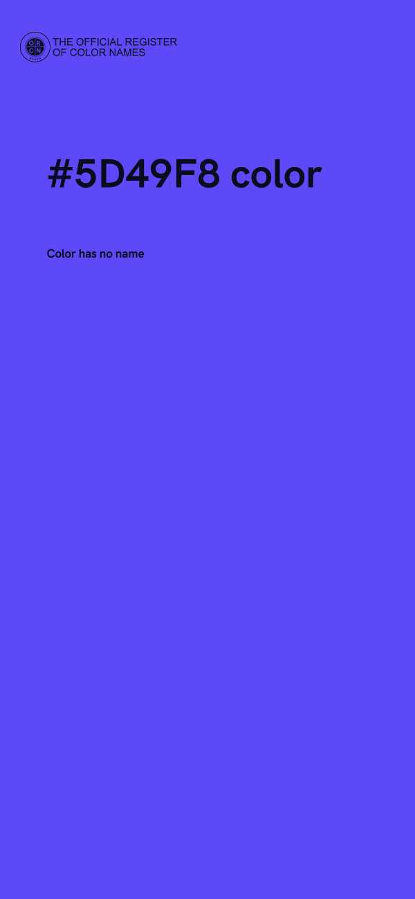 #5D49F8 color image