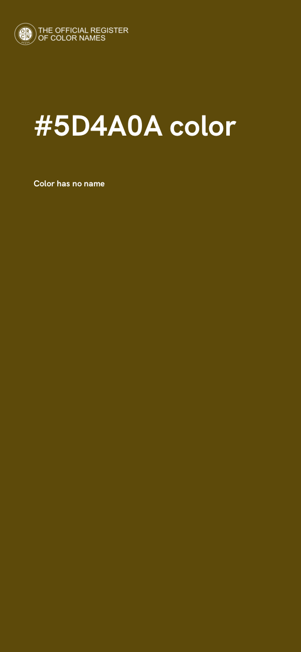 #5D4A0A color image