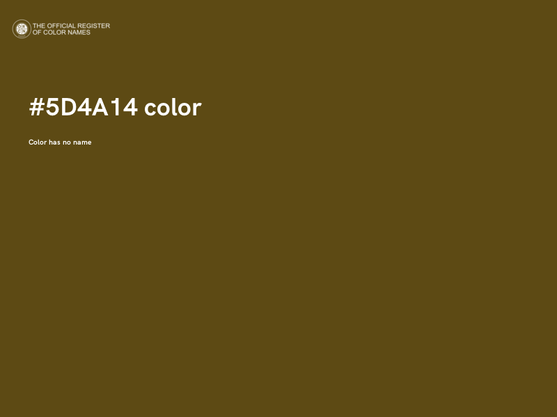 #5D4A14 color image
