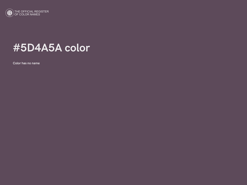 #5D4A5A color image