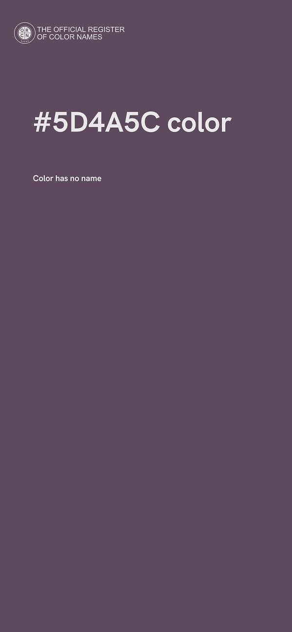 #5D4A5C color image