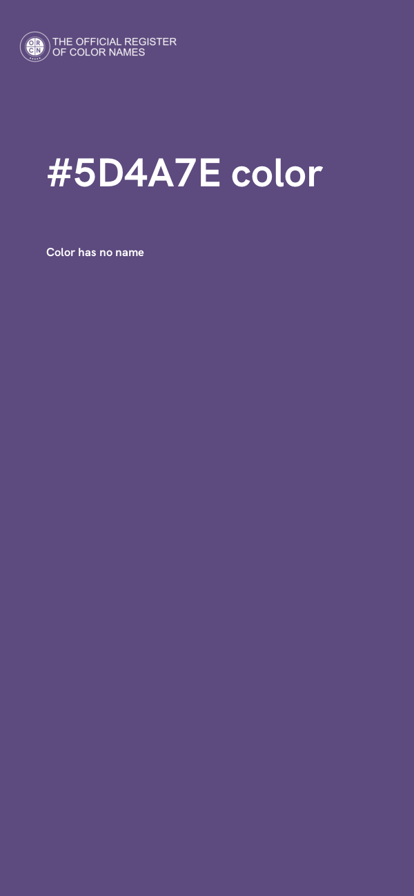 #5D4A7E color image