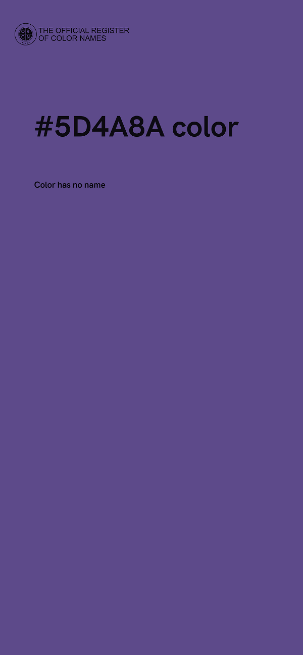 #5D4A8A color image