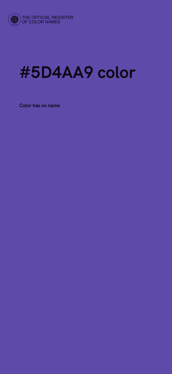 #5D4AA9 color image
