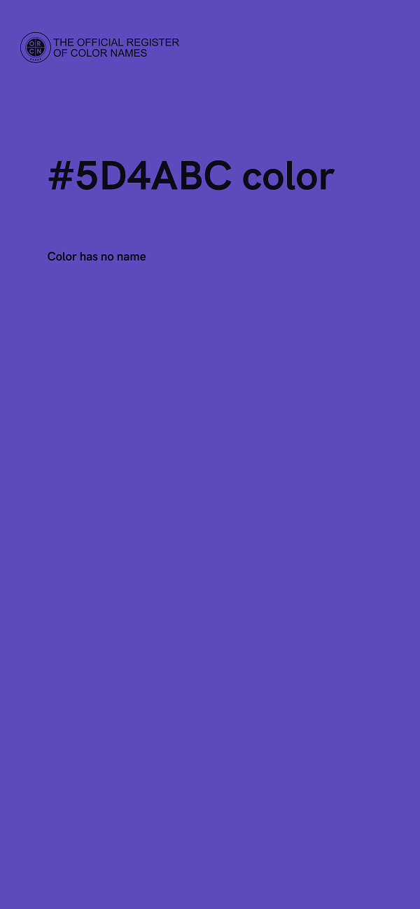 #5D4ABC color image
