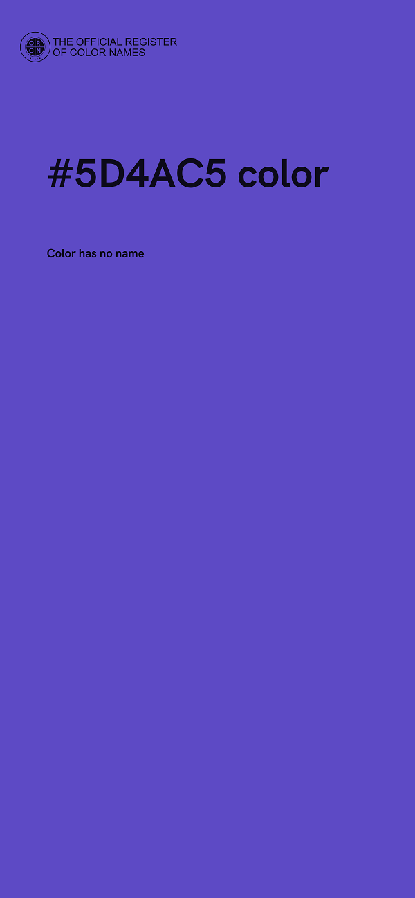 #5D4AC5 color image