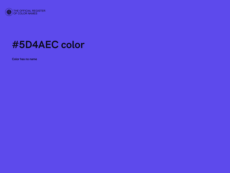 #5D4AEC color image