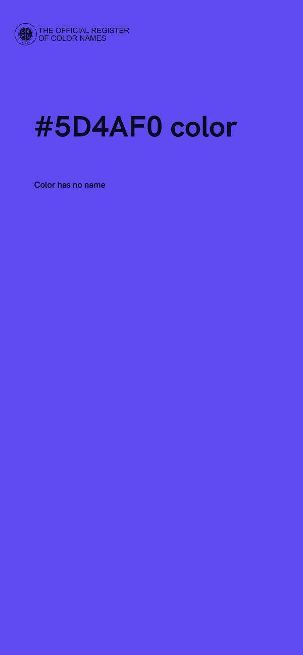 #5D4AF0 color image