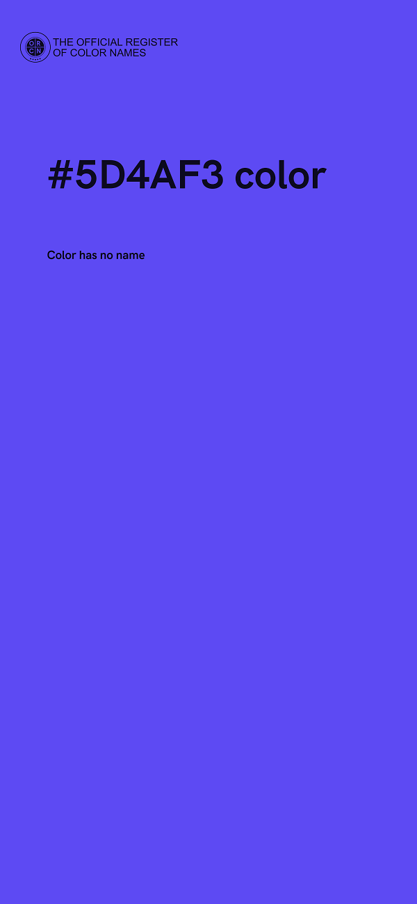 #5D4AF3 color image