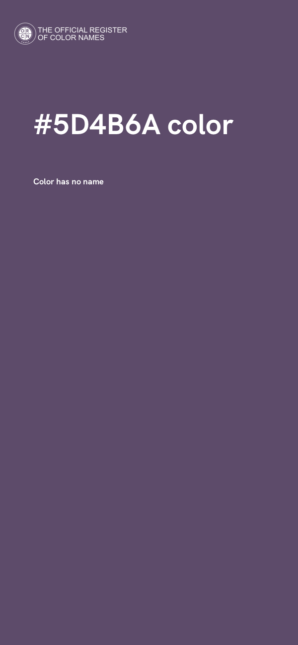 #5D4B6A color image