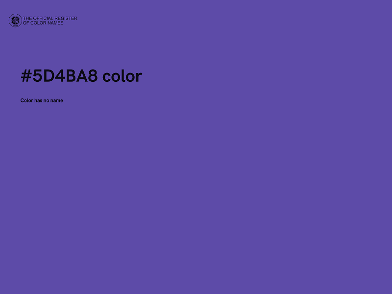#5D4BA8 color image