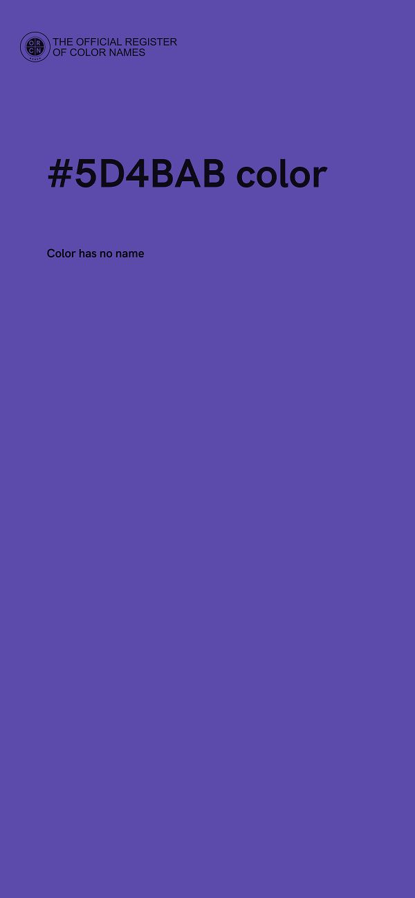 #5D4BAB color image