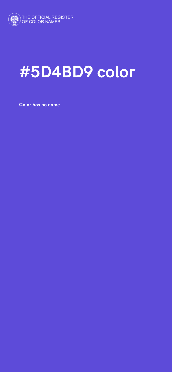 #5D4BD9 color image