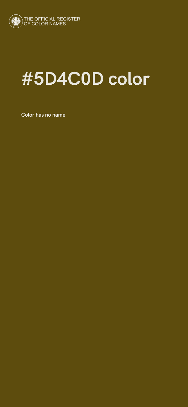 #5D4C0D color image