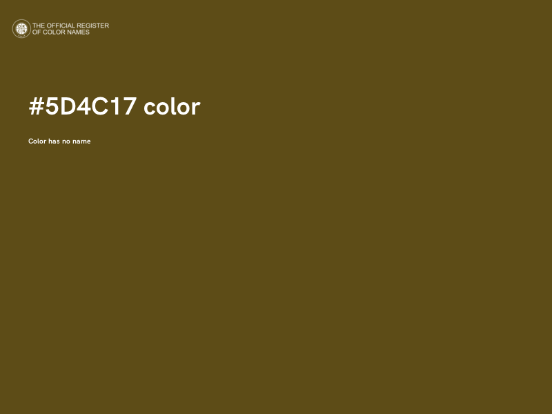 #5D4C17 color image