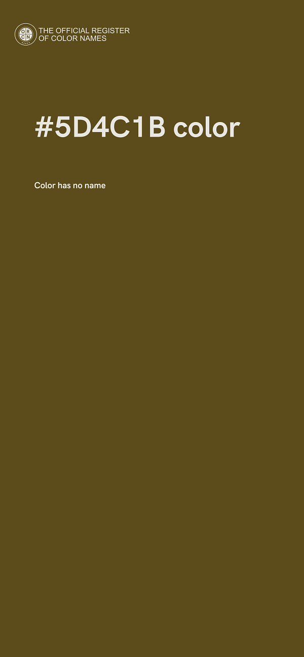 #5D4C1B color image