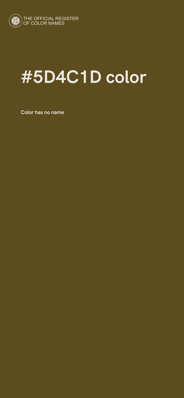 #5D4C1D color image