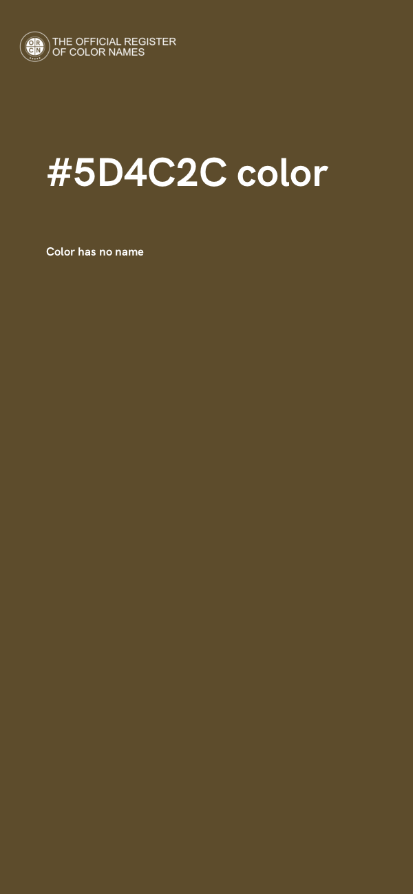 #5D4C2C color image