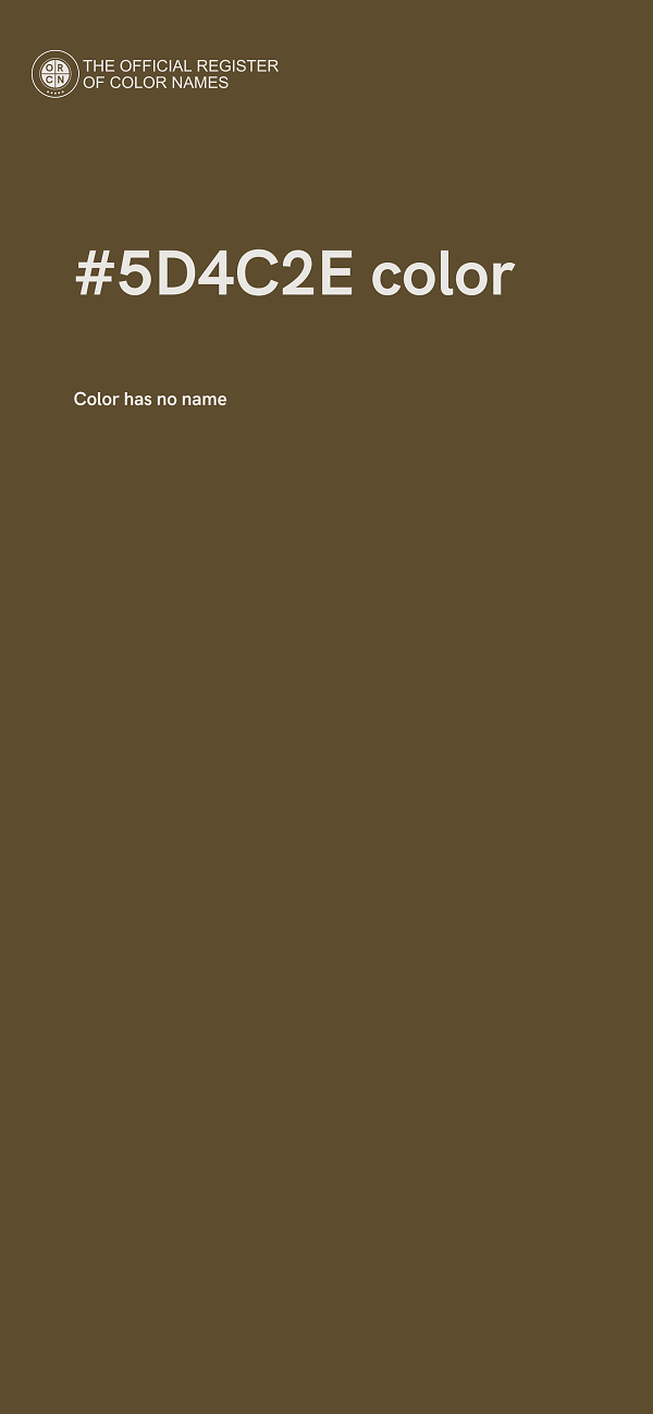 #5D4C2E color image