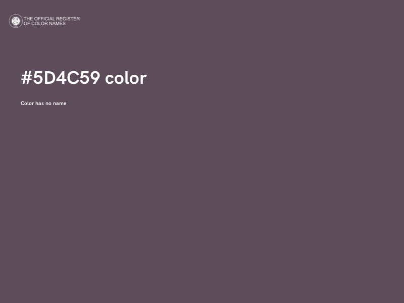 #5D4C59 color image