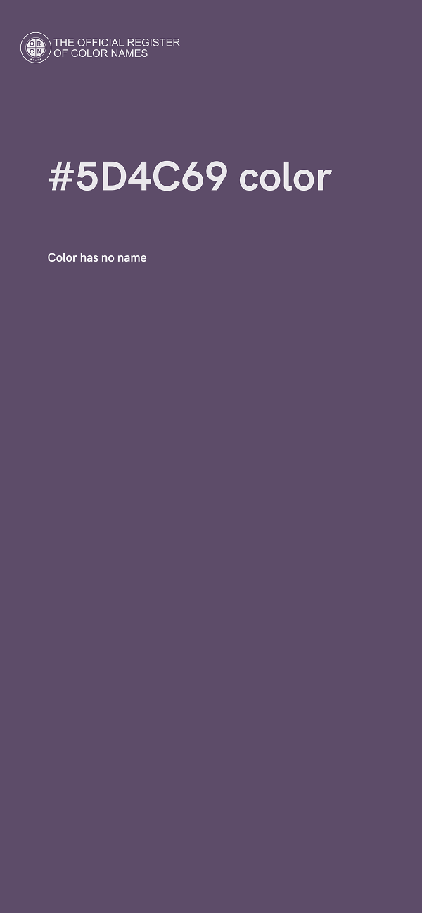 #5D4C69 color image