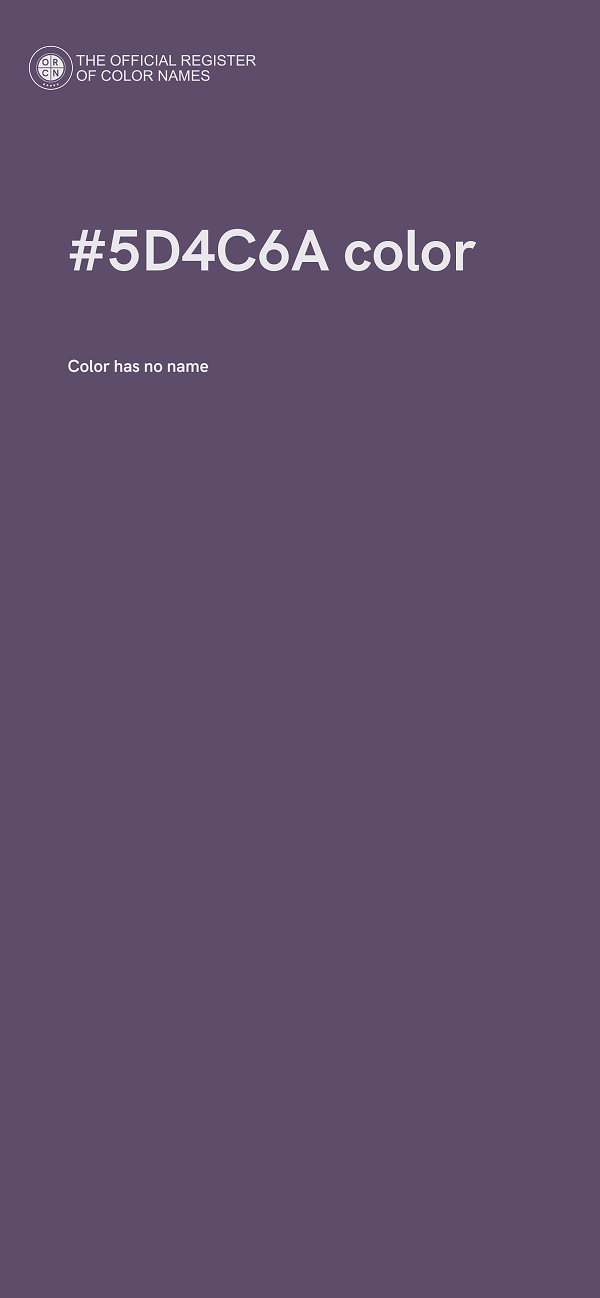 #5D4C6A color image