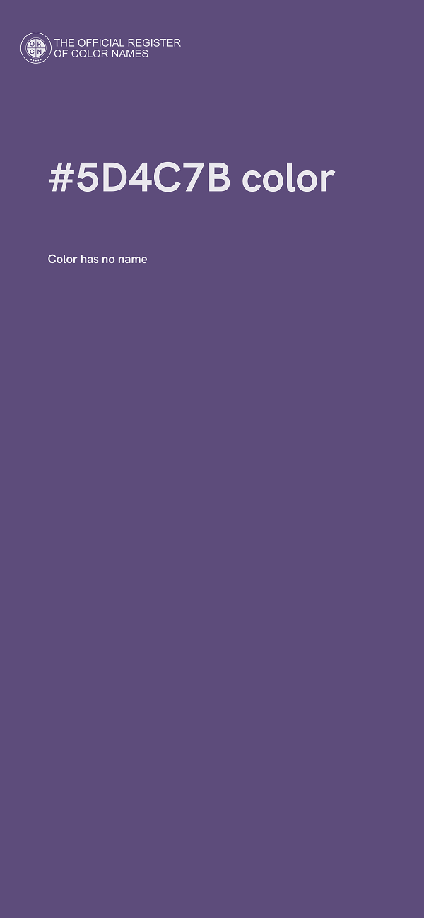 #5D4C7B color image