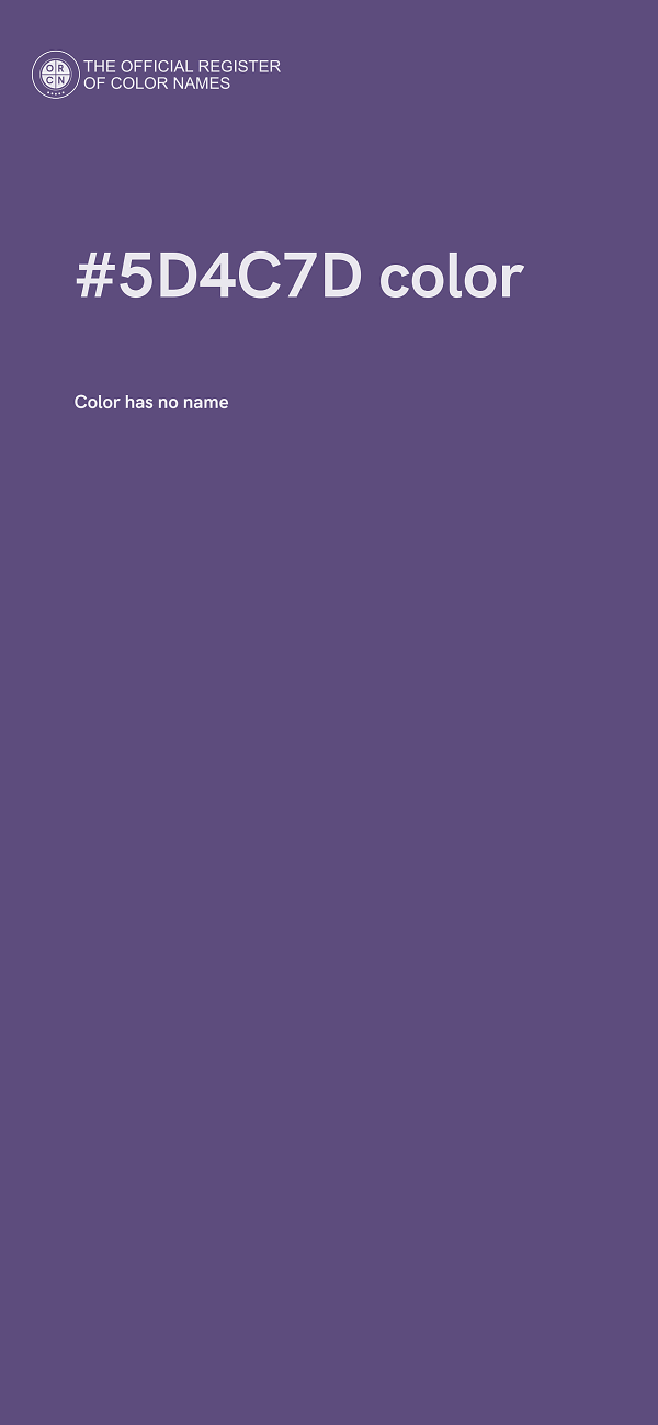 #5D4C7D color image