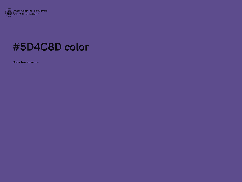 #5D4C8D color image