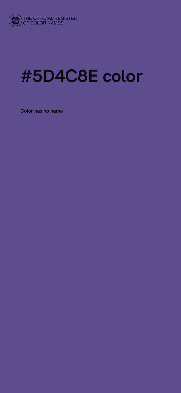 #5D4C8E color image