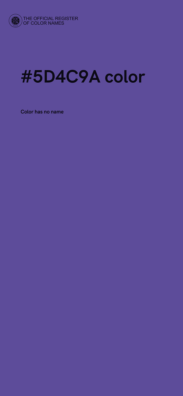 #5D4C9A color image