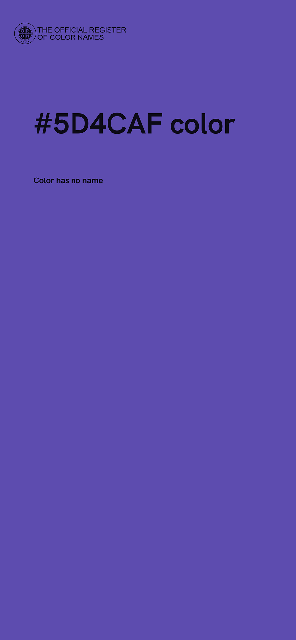 #5D4CAF color image