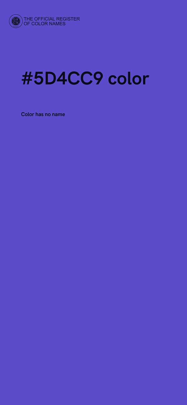 #5D4CC9 color image