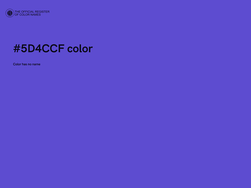 #5D4CCF color image