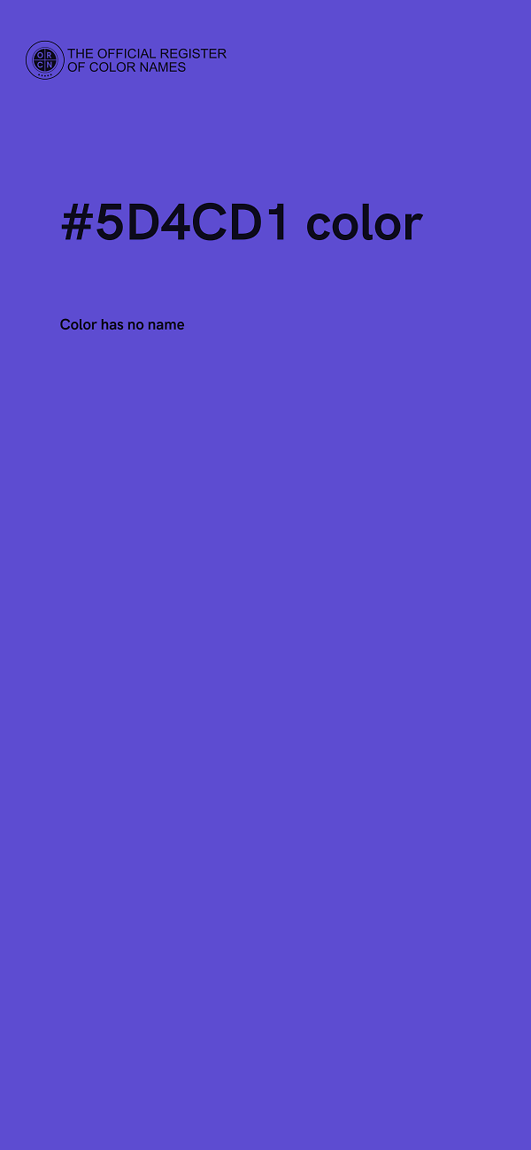 #5D4CD1 color image