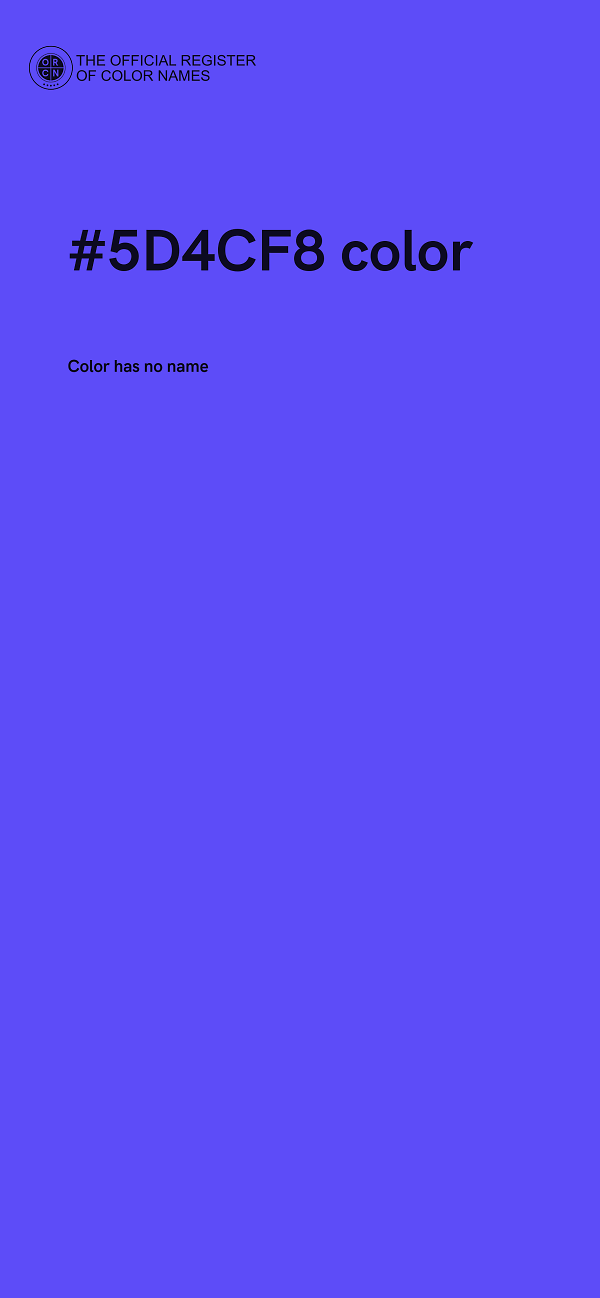 #5D4CF8 color image