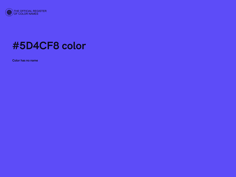 #5D4CF8 color image