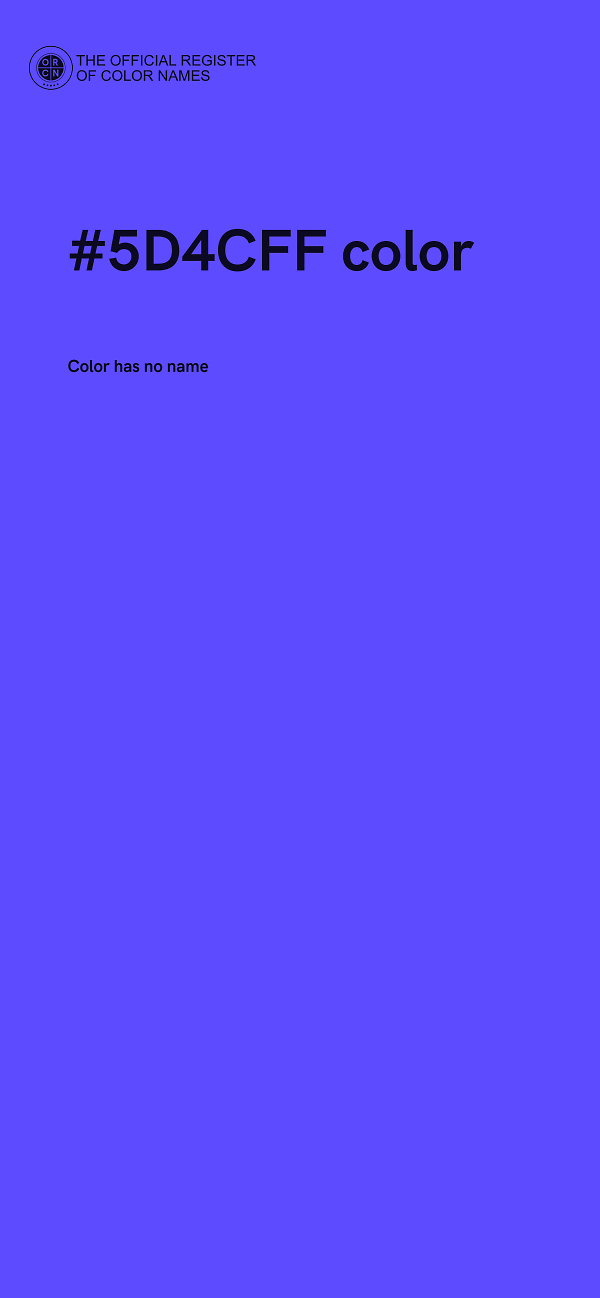 #5D4CFF color image